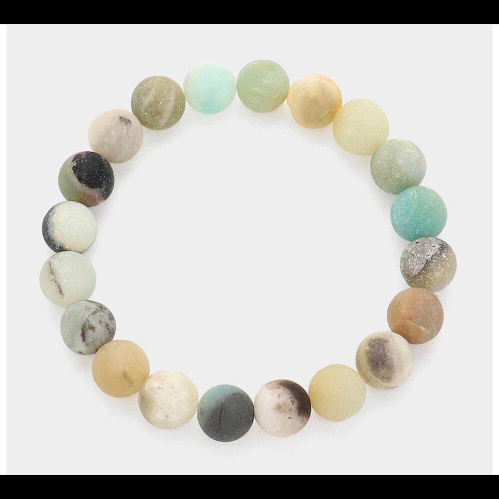 Natural Stone Beaded Stretch Bracelet‎